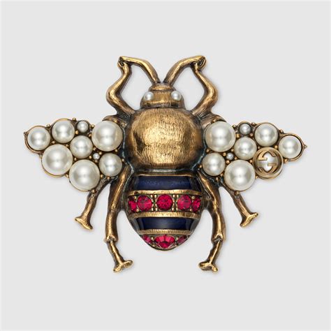 gucci brooch bee|gucci snake brooch.